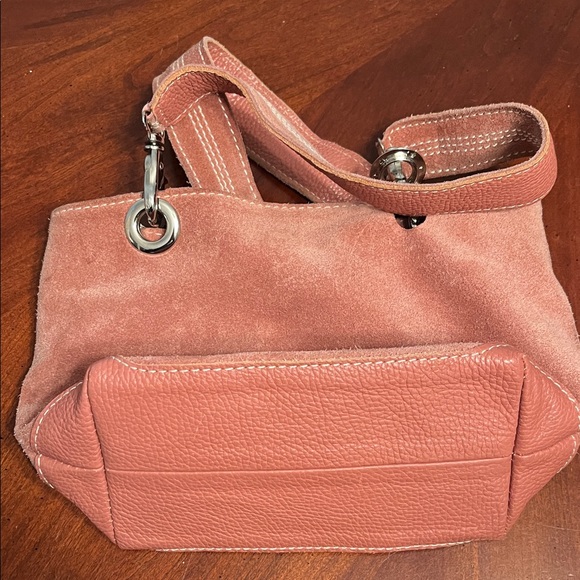 Ombu Pink Suede Women's Bag - Picture 3 of 4